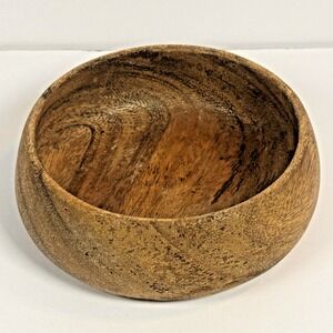 Vtg Waikiki Woods Monkey Pod Wood Bowl Hawaii Serving Fruit Medium Tone